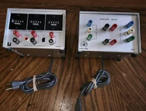 Vintage Lafayette Instrument Co. Lab Data Recorder 58004 & Auxiliary Relay 58013 - Picture 1 of 8