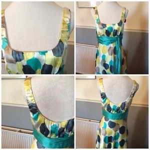 Monsoon Turquouse Bella Rockabilly Oriane Size 12 Bnwt Holiday - Picture 1 of 7
