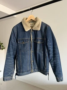Rolla Sherpa Denim Jacket - Mens Small - Picture 1 of 3