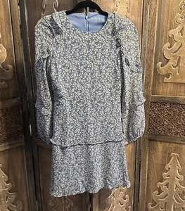 Kidpik Blue Floral Dress Girls Sz 14 NWOT C14 - Picture 1 of 5