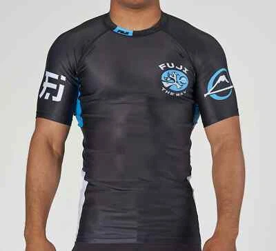 Fuji Bushido the Way Flex Lite MMA BJJ Jiu Jitsu ShortSleeve SS Rash Rashguard - Image 1 of 4