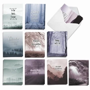 The Best Card Company - 10 Sympathy Thank You Cards (4 x 5.12 Inch) - Boxed F... - Picture 1 of 7