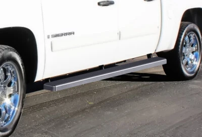 Barras Nerf de acero pulido APS aptas para Chevy Silverado GMC Sierra 01-13 doble cabina Foto 1 de 4