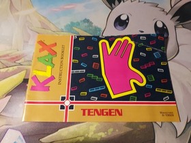 KLAX 1990 NES Instruction Manual Booklet Tengen Nintendo 