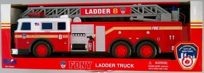 FDNY New York City Fire Engine Ladder 8 Toy Truck with Sound 13" Long Brand NEW - Image 1 of 2