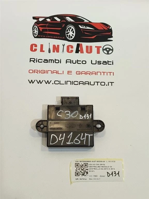 CENTRALINA MODULO DI CONTROLLO PER VOLVO C30 1° Serie 09753009905 4NST-95338-A - Immagine 1 di 4