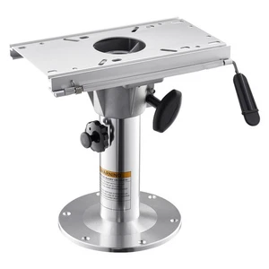 Boat Seat Pedestal 13.39-19.2 Inches Height Adjustable Boat Seat Mount w/Slide - Picture 1 of 13