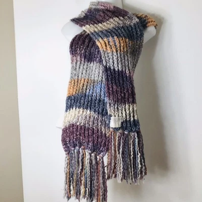 Nordstrom Bufanda Mujer Italia Lana Multicolor Flecos Acogedor Tejido Clásico Femenino  Foto 1 de 4
