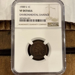1908 S Indian Head NGC Certified - Picture 1 of 6