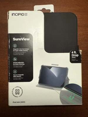 Funda CIPIO SUREVIEW CIERRE MAGNÉTICO para Apple iPad Mini 2021 - Negra Foto 1 de 4