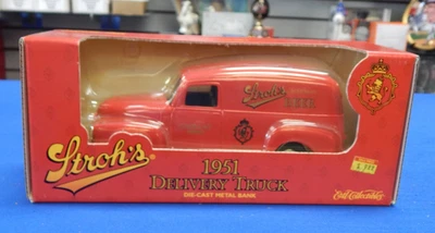 ERTL Stroh’s 1951 GMC delivery Truck Die Cast Bank Cadillac F039 NIB - Image 1 of 4