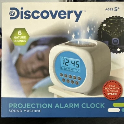 Discovery Projection Alarm Clock/Sound Machine (6 Nature Sounds + Stars) - Image 1 of 2