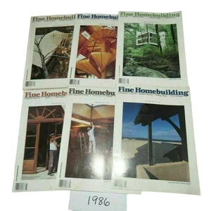 1986 Fine Homebuilding Magazine Lot of 6 Issues Woodworking, Construction. DIY - Picture 1 of 4