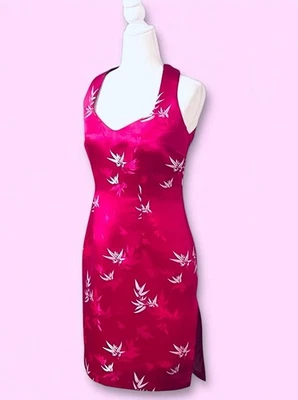 Vestido Vaina Frederick’s of Hollywood Rosa Asain Floral Brocado Sin Mangas Talla 10 Foto 1 de 4