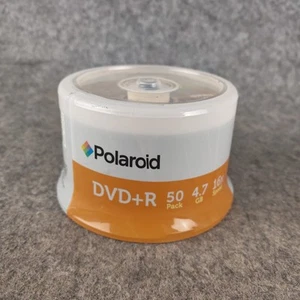 50 x Polaroid DVD+R Blank Recordable Discs 4.7GB 1-16x Speed Music Movie Data - Afbeelding 1 van 4