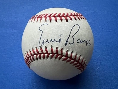 Ernie Banks Autographed Official NL Baseball, HOF, 2XMVP, 14XAllStar, Gold Glove - Image 1 of 2