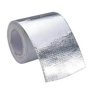 5M*5cm/Roll High Temp Bandage Exhaust Heat Wrap Manifold Downpipe Tape Silver - Picture 1 of 16