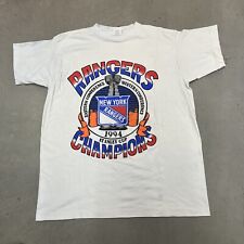 Vintage New York Rangers Hockey 1994 Stanley Cup Championship T Shirt size XL