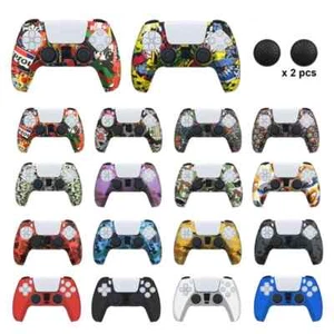 Housse silicone manette PS5 DualSense - Étui protection anti-choc, anti-rayure - Picture 1 of 50
