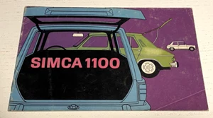 Notice Commerciale SIMCA 1100 - NJanvier 1968 - Bel Etat. - Imagen 1 de 7