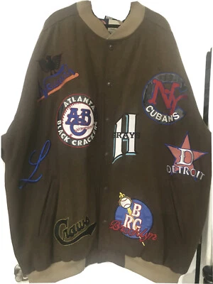 Tocado Museo de Béisbol Liga Negra De Colección Usado 5XL Para Hombre Lana Marrón Foto 1 de 4