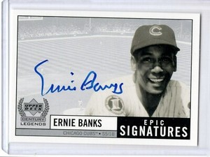 1999 Upper Deck Century Legends Ernie Banks Epic Signatures #EB 