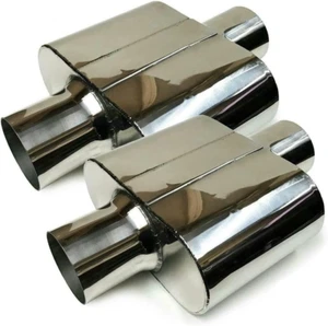Single Chamber Performance Race Muffler (2.5" (Pair)) - Picture 1 of 5