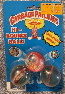 VINTAGE 1986 IMPERIAL TOY GARBAGE PAIL KIDS HI-BOUNCE BALLS 3 PACK SEALED MOC - Picture 1 of 8