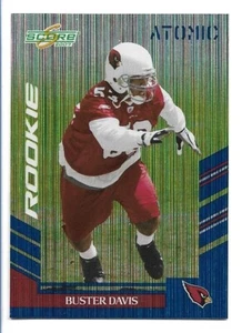 Atomic Buster Davis 2007 novato #299 Arizona Cardinals radiocontrol - Imagen 1 de 2