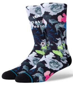 STANCE X HARLEY DAVIDSON HARLEY FLOWER POWER MENS SOCKS SIZE LARGE 9-13 - Picture 1 of 16