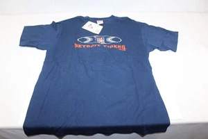 Graphic T-Shirt Detroit Tigers Baseball Embroidered SZ L Vintage Collectible - Picture 1 of 3
