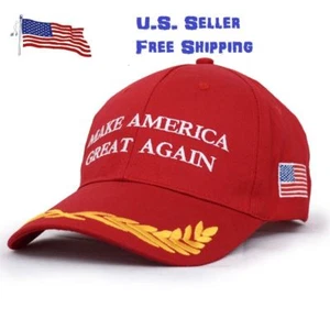 President Donald Trump Make America Great Again Hat Republican Adjustable CapRed - Picture 1 of 2