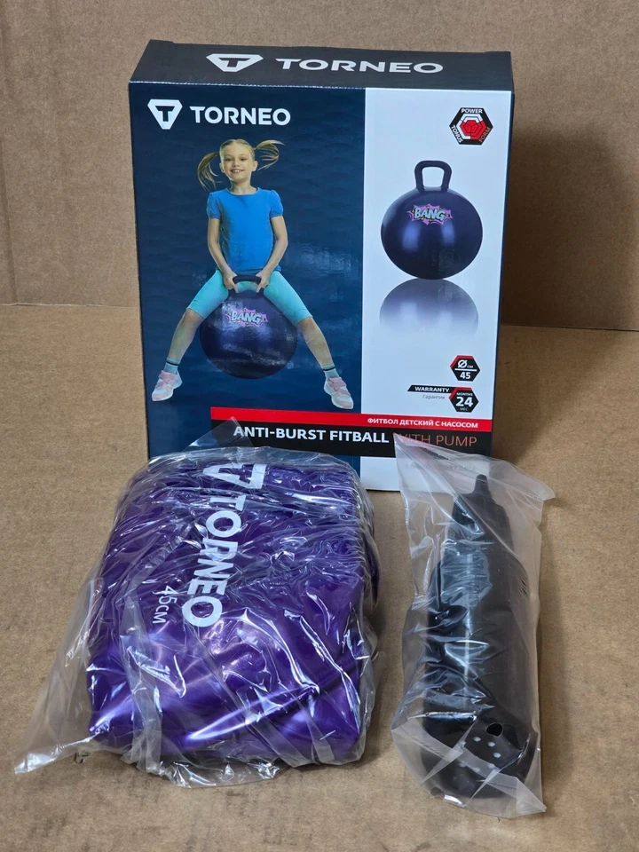 Exercise Ball / Yoga Ball / Space Hopper - 45cm Diameter  - Includes Pump - Image 1 of 4