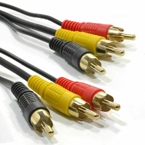 Câble audio vidéo 5m 3 RCA phono vers triple phono - Photo 1/12