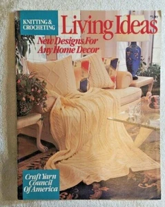 Knitting & Crocheting Living Ideas New Designs For Any Home Decor Pattern Book - Picture 1 of 12