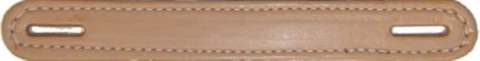 Natural - 8-3/4" Leather Trunk Handle holes Slots chest steamer antique box old Cover