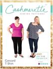 Cashmerette Sewing Pattern Concord T Shirt Top 12-28 (UK 16-32)