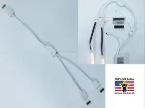 (Confezione da 2) Cavo Sdoppiatore Alimentazione Femmina da 1 a 2 5 Pin per Luce Striscia LED RGBW - Foto 1 di 2