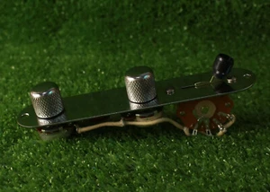 Aged Prewired Control Plate Assembly Solid Shaft Pots For Telecaster Dome Knobs - Picture 1 of 7