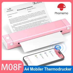 Impresora térmica Phomemo M08F Bluetooth A4 compatible con papel de tatuaje A4 A5 B5 PJ-763 - Imagen 1 de 18