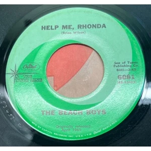 The Beach Boys Help Me Rhonda / You Wanna Dance 45 Capitol 6081 Green Starline - Bild 1 von 6