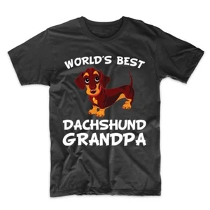 World's Best Dachshund Grandpa Dog Owner T-Shirt - Picture 1 of 4
