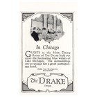 1925 Drake Hotel Chicago: Guests In the Main Dining Room Vintage Print Ad