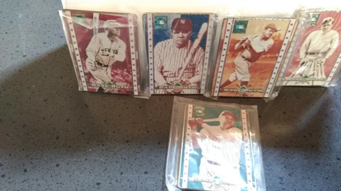COOPERSTOWN COLLECTION ALL 5 CARDS NO COMMERATIVE TIN BUT ALL CARDS ARE TIN Cover