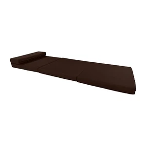 Portable Lounger Shikibuton, Foldable Foam Beds, Mat 83 x 27 x 3, Brown - Picture 1 of 2