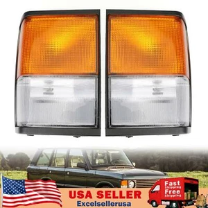 Corner Lamps New For Land Rover Range Rover Classic 1987-1995 Clear UE - Picture 1 of 12