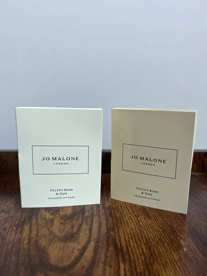 2x Jo Malone London Velvet Rose & Oud Colonia Intensa Muestra Spray 0,05 oz 1,5 ml Foto 1 de 4