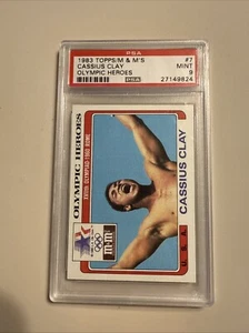 Cassius Clay PSA 9 Muhammad Ali - 1983 Topps/M & M's Olympic Heroes 7 - Picture 1 of 2