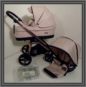Bébécar Flowy Pram & Pushchair - Pink - BRAND NEW BOXED - Picture 1 of 23