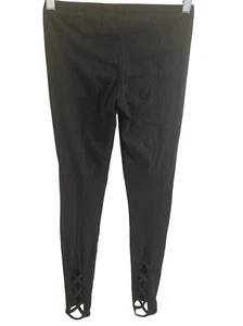 SO Perfect Leggings Strappy Workout Striped Pants Stretch Casual Gym Loungewear - Picture 1 of 8